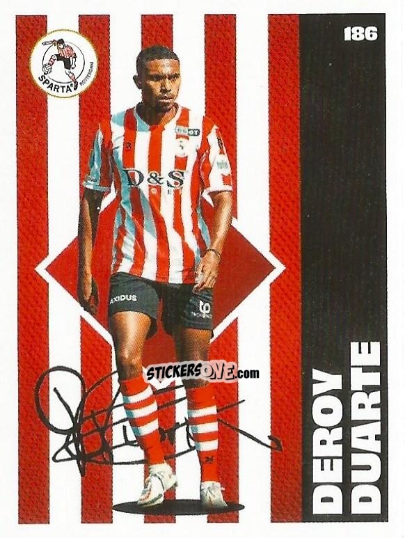 Figurina Deroy Duarte - Eredivisie Onze Voetbal helden 2021 n. 186 - Albert Heijn
