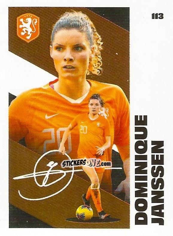 Cromo Dominique Janssen - Eredivisie Onze Voetbal helden 2021 n. 113 - Albert Heijn
