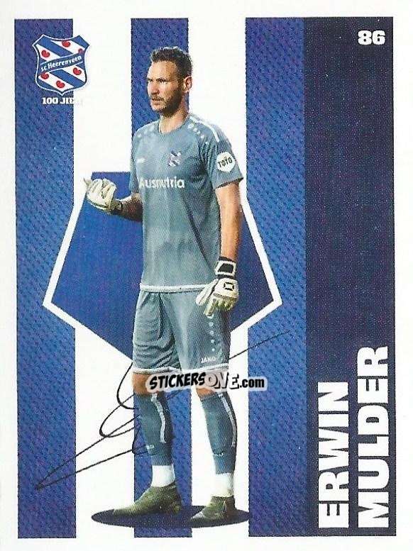 Sticker Erwin Mulder - Eredivisie Onze Voetbal helden 2021 n. 86 - Albert Heijn
