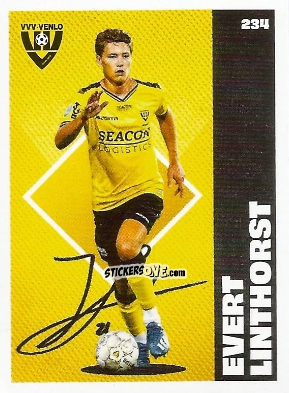 Sticker Evert Linthorst - Eredivisie Onze Voetbal helden 2021 n. 234 - Albert Heijn
