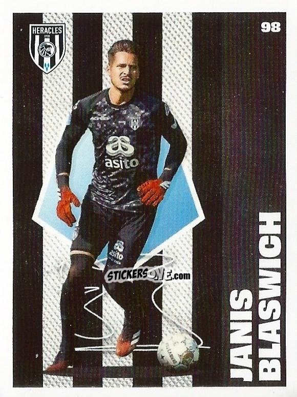 Sticker Janis Blaswich - Eredivisie Onze Voetbal helden 2021 n. 98 - Albert Heijn
