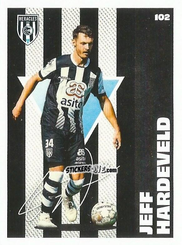 Sticker Jeff Hardeveld - Eredivisie Onze Voetbal helden 2021 n. 102 - Albert Heijn
