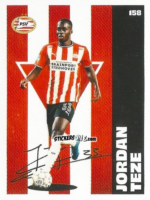 Figurina Jordan Teze - Eredivisie Onze Voetbal helden 2021 n. 158 - Albert Heijn
