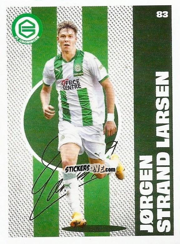 Cromo Jørgen Strand Larsen - Eredivisie Onze Voetbal helden 2021 n. 83 - Albert Heijn
