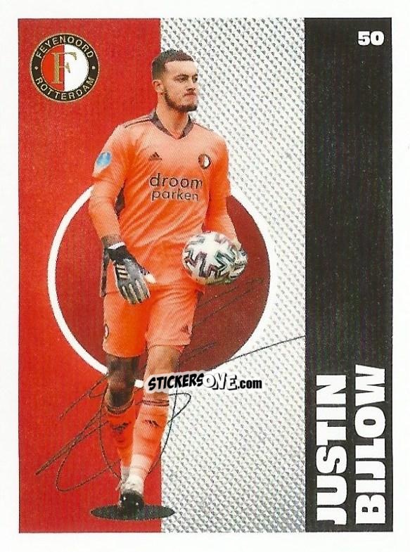 Cromo Justin Bijlow - Eredivisie Onze Voetbal helden 2021 n. 50 - Albert Heijn
