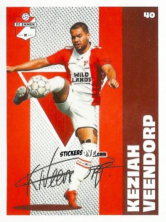 Sticker Keziah Veendorp - Eredivisie Onze Voetbal helden 2021 n. 40 - Albert Heijn
