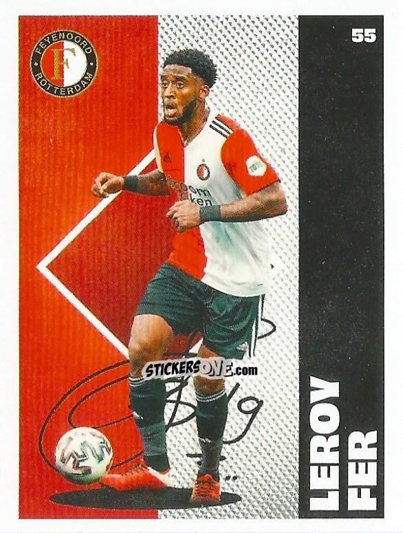 Sticker Leroy Fer - Eredivisie Onze Voetbal helden 2021 n. 55 - Albert Heijn
