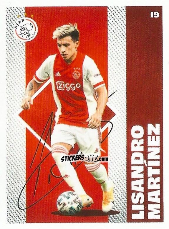 Sticker Lisandro Martínez - Eredivisie Onze Voetbal helden 2021 n. 19 - Albert Heijn
