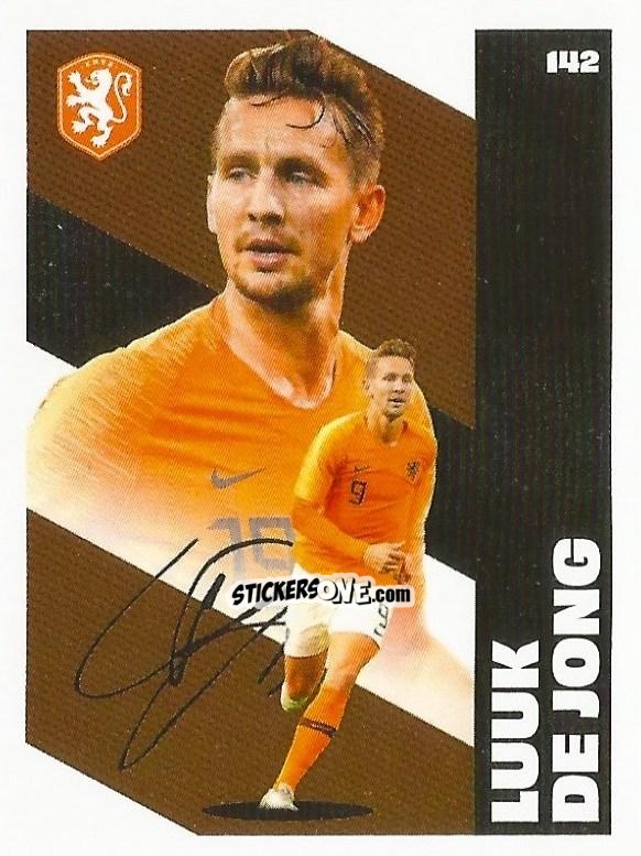 Sticker Luuk de Jong - Eredivisie Onze Voetbal helden 2021 n. 142 - Albert Heijn
