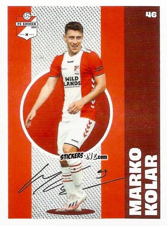 Sticker Marko Kolar - Eredivisie Onze Voetbal helden 2021 n. 46 - Albert Heijn
