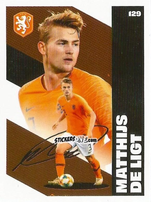 Figurina Matthijs de Ligt - Eredivisie Onze Voetbal helden 2021 n. 129 - Albert Heijn
