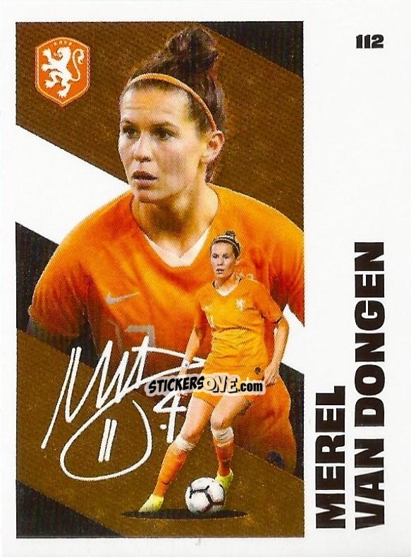 Figurina Merel van Dongen - Eredivisie Onze Voetbal helden 2021 n. 112 - Albert Heijn
