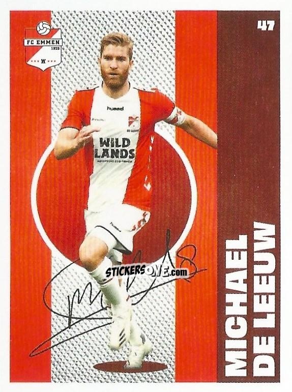 Figurina Michael de Leeuw - Eredivisie Onze Voetbal helden 2021 n. 47 - Albert Heijn

