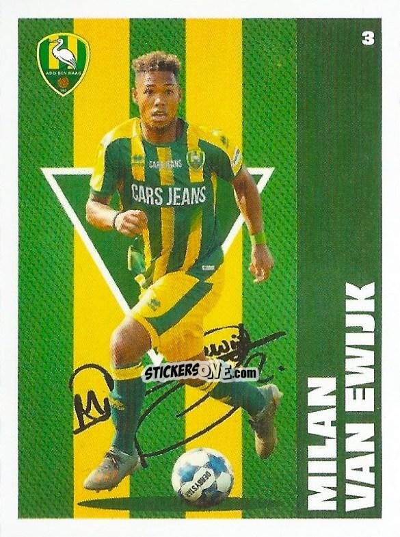 Figurina Milan van Ewijk - Eredivisie Onze Voetbal helden 2021 n. 3 - Albert Heijn
