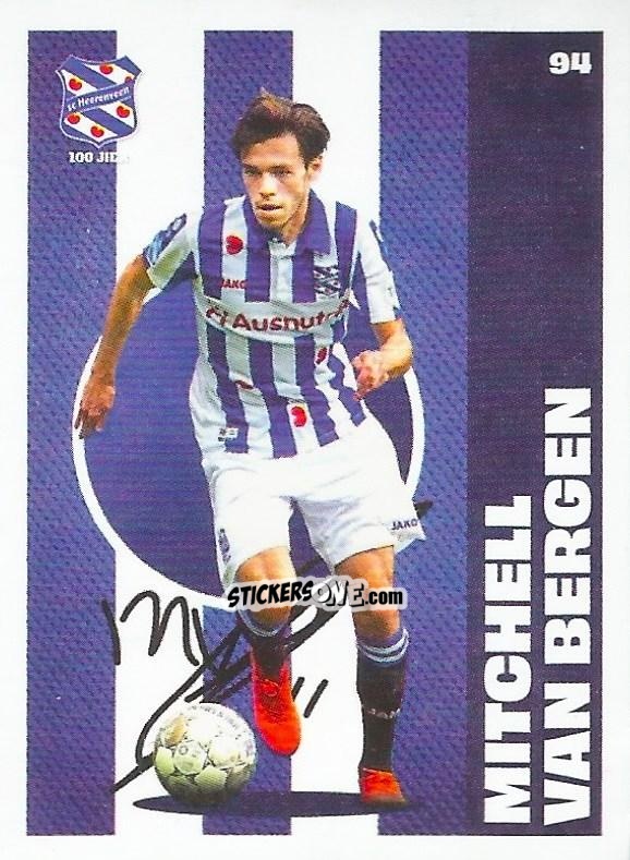 Sticker Mitchell van Bergen - Eredivisie Onze Voetbal helden 2021 n. 94 - Albert Heijn
