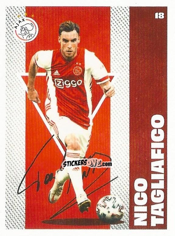 Sticker Nico Tagliafico - Eredivisie Onze Voetbal helden 2021 n. 18 - Albert Heijn
