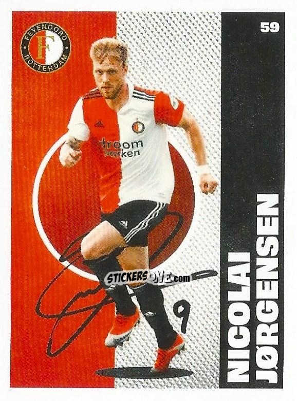 Sticker Nicolai Jørgensen - Eredivisie Onze Voetbal helden 2021 n. 59 - Albert Heijn
