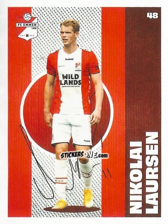 Sticker Nikolai Laursen - Eredivisie Onze Voetbal helden 2021 n. 48 - Albert Heijn
