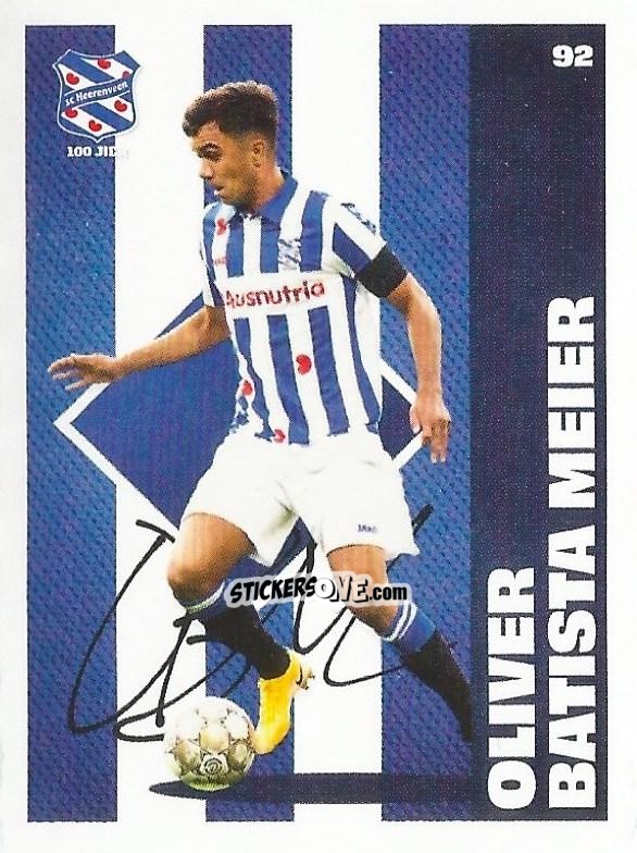 Figurina Oliver Batista Meier - Eredivisie Onze Voetbal helden 2021 n. 92 - Albert Heijn
