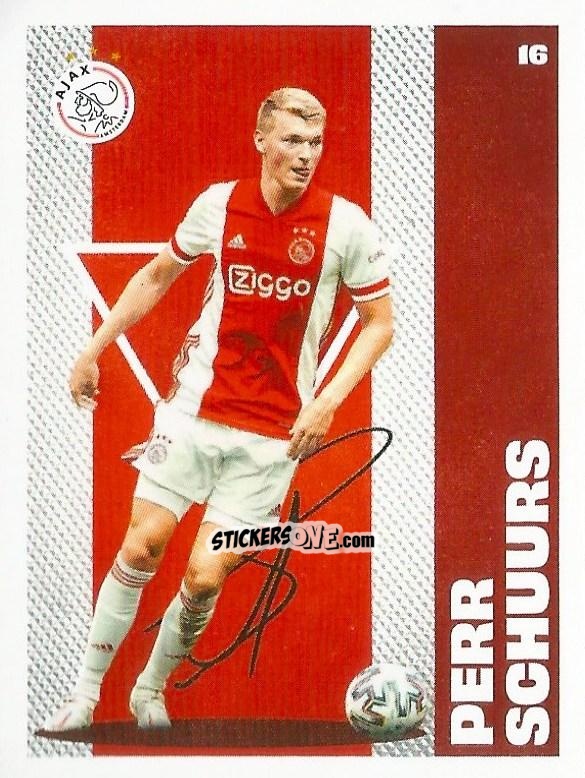 Cromo Perr Schuurs - Eredivisie Onze Voetbal helden 2021 n. 16 - Albert Heijn
