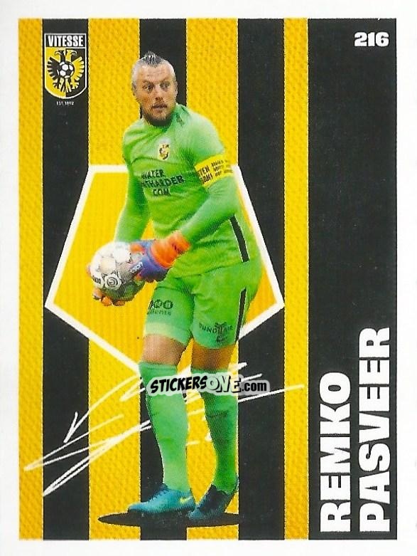 Figurina Remko Pasveer - Eredivisie Onze Voetbal helden 2021 n. 216 - Albert Heijn
