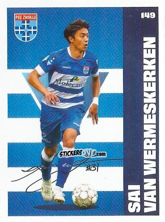 Sticker Sai van Wermeskerken - Eredivisie Onze Voetbal helden 2021 n. 149 - Albert Heijn
