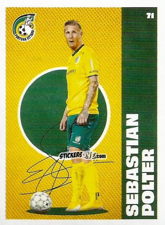 Sticker Sebastian Polter - Eredivisie Onze Voetbal helden 2021 n. 71 - Albert Heijn
