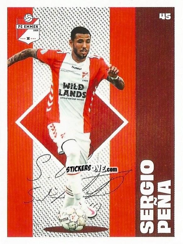 Sticker Sergio Pena - Eredivisie Onze Voetbal helden 2021 n. 45 - Albert Heijn

