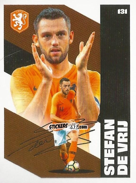 Sticker Stefan de Vrij - Eredivisie Onze Voetbal helden 2021 n. 131 - Albert Heijn
