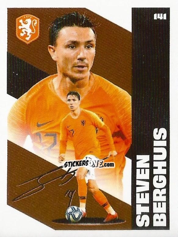 Sticker Steven Berghuis - Eredivisie Onze Voetbal helden 2021 n. 141 - Albert Heijn
