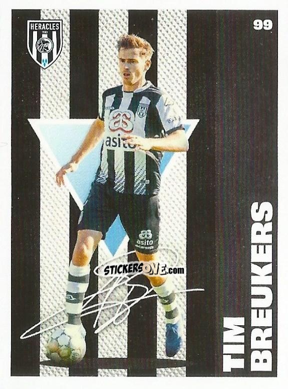 Sticker Tim Breukers - Eredivisie Onze Voetbal helden 2021 n. 99 - Albert Heijn
