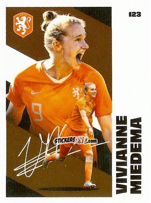 Figurina Vivianne Miedema - Eredivisie Onze Voetbal helden 2021 n. 123 - Albert Heijn
