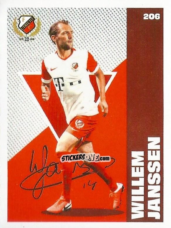 Sticker Willem Janssen - Eredivisie Onze Voetbal helden 2021 n. 206 - Albert Heijn
