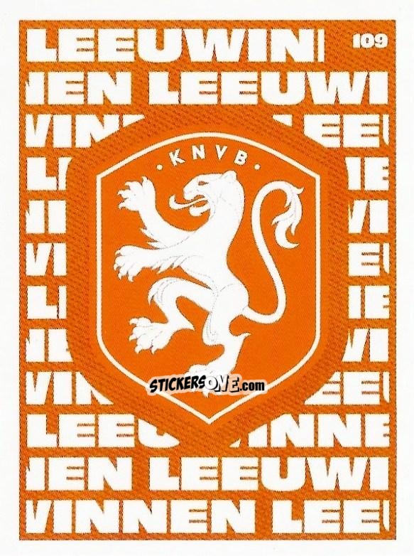 Figurina Women's National Team Badge - Eredivisie Onze Voetbal helden 2021 n. 109 - Albert Heijn
