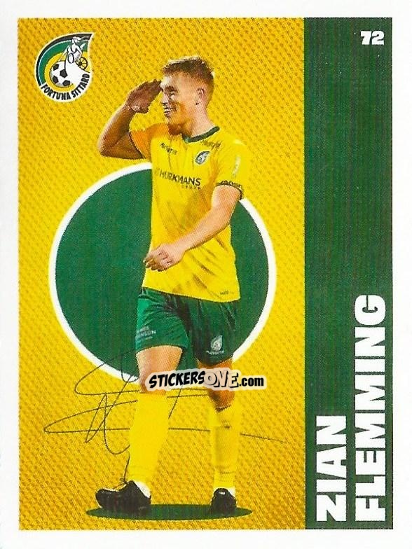 Sticker Zian Flemming - Eredivisie Onze Voetbal helden 2021 n. 72 - Albert Heijn
