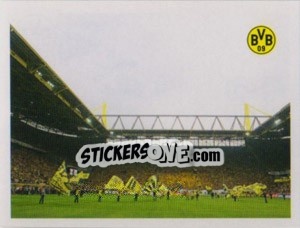 Sticker Signal Iduna Park. Fahnen - Borussia Dortmund 2011-2012 - Panini
