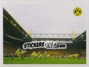 Sticker Signal Iduna Park. Fahnen - Borussia Dortmund 2011-2012 n. 13 - Panini