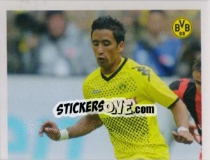Cromo Lucas Barrios (Puzzle) - Borussia Dortmund 2011-2012 - Panini