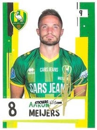 Sticker Aaron Meijers - Eredivisie Voetbal plaatjes 2019 n. 9 - Albert Heijn
