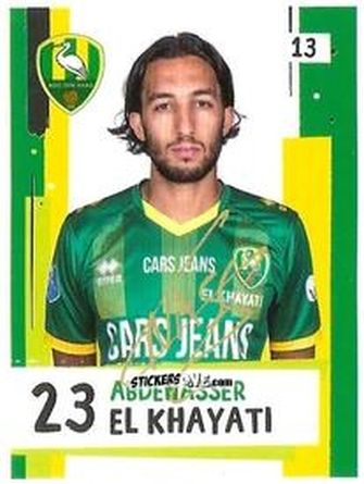 Figurina Abdenasser El Khayati - Eredivisie Voetbal plaatjes 2019 n. 13 - Albert Heijn
