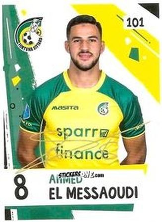 Sticker Ahmed El Messaoudi - Eredivisie Voetbal plaatjes 2019 n. 101 - Albert Heijn
