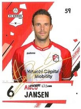 Cromo Anco Jansen - Eredivisie Voetbal plaatjes 2019 n. 59 - Albert Heijn
