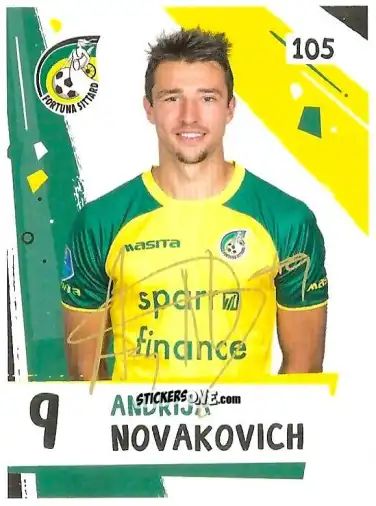 Figurina Andrija Novakovich - Eredivisie Voetbal plaatjes 2019 n. 105 - Albert Heijn
