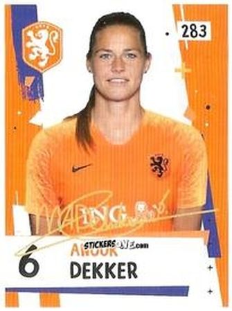 Sticker Anouk Dekker - Eredivisie Voetbal plaatjes 2019 n. 283 - Albert Heijn
