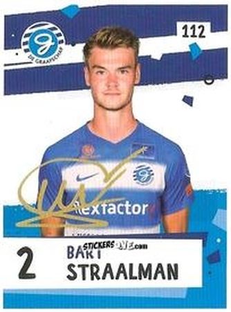 Sticker Bart Straalman - Eredivisie Voetbal plaatjes 2019 n. 112 - Albert Heijn
