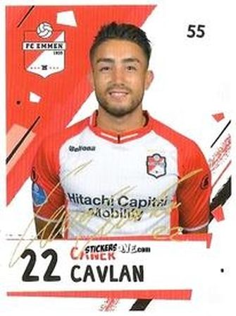 Sticker Caner Cavlan - Eredivisie Voetbal plaatjes 2019 n. 55 - Albert Heijn
