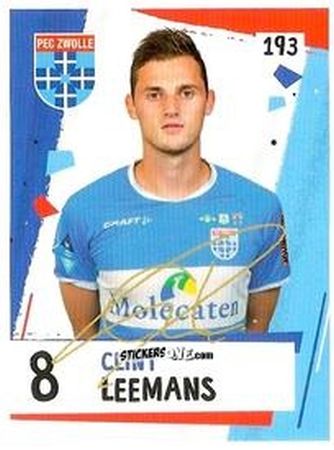 Sticker Clint Leemans - Eredivisie Voetbal plaatjes 2019 n. 193 - Albert Heijn
