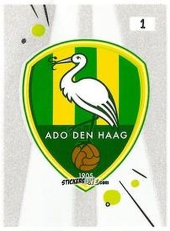 Sticker Club Badge - Eredivisie Voetbal plaatjes 2019 n. 1 - Albert Heijn
