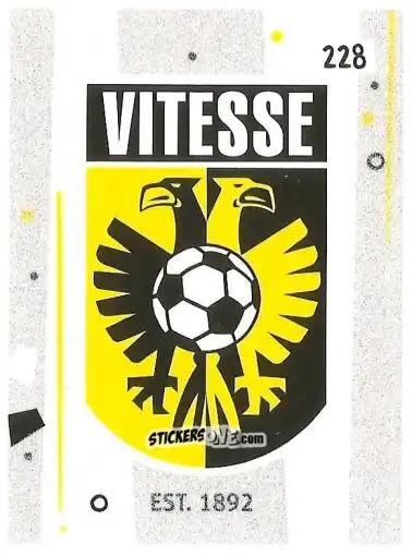 Sticker Club Badge - Eredivisie Voetbal plaatjes 2019 n. 228 - Albert Heijn
