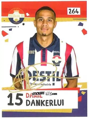 Sticker Damil Dankerlui - Eredivisie Voetbal plaatjes 2019 n. 264 - Albert Heijn
